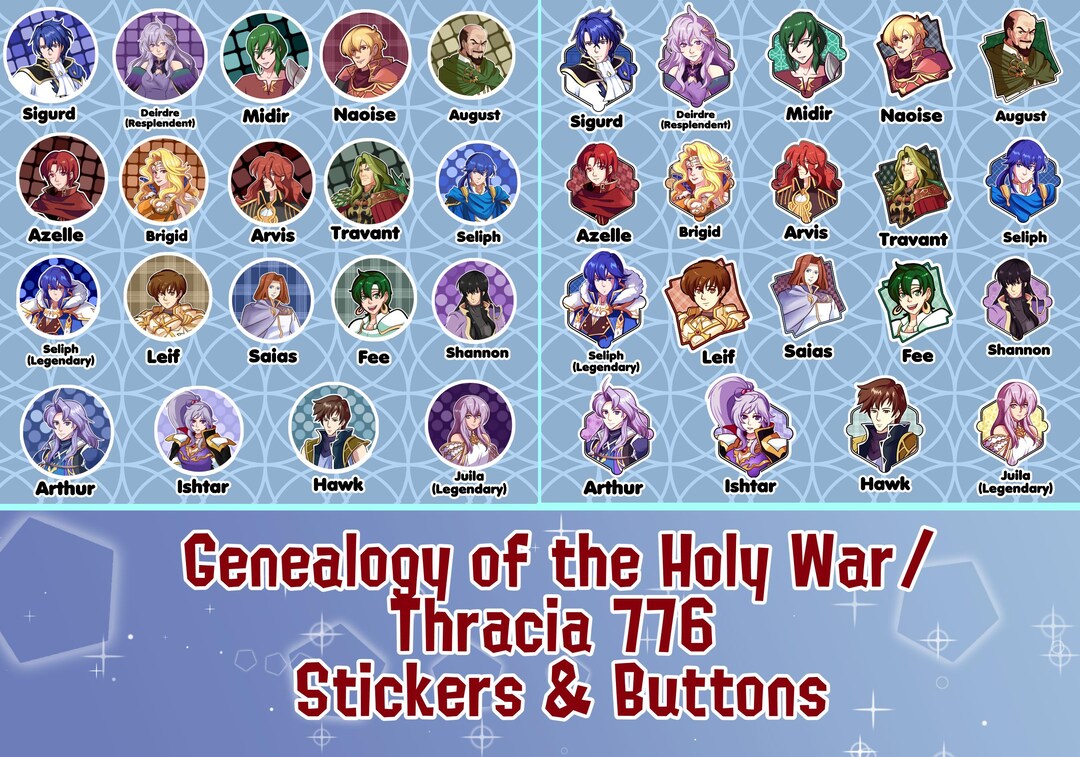 Fire Emblem Genealogy of the Holy War and Thracia 776 - Buttons ...
