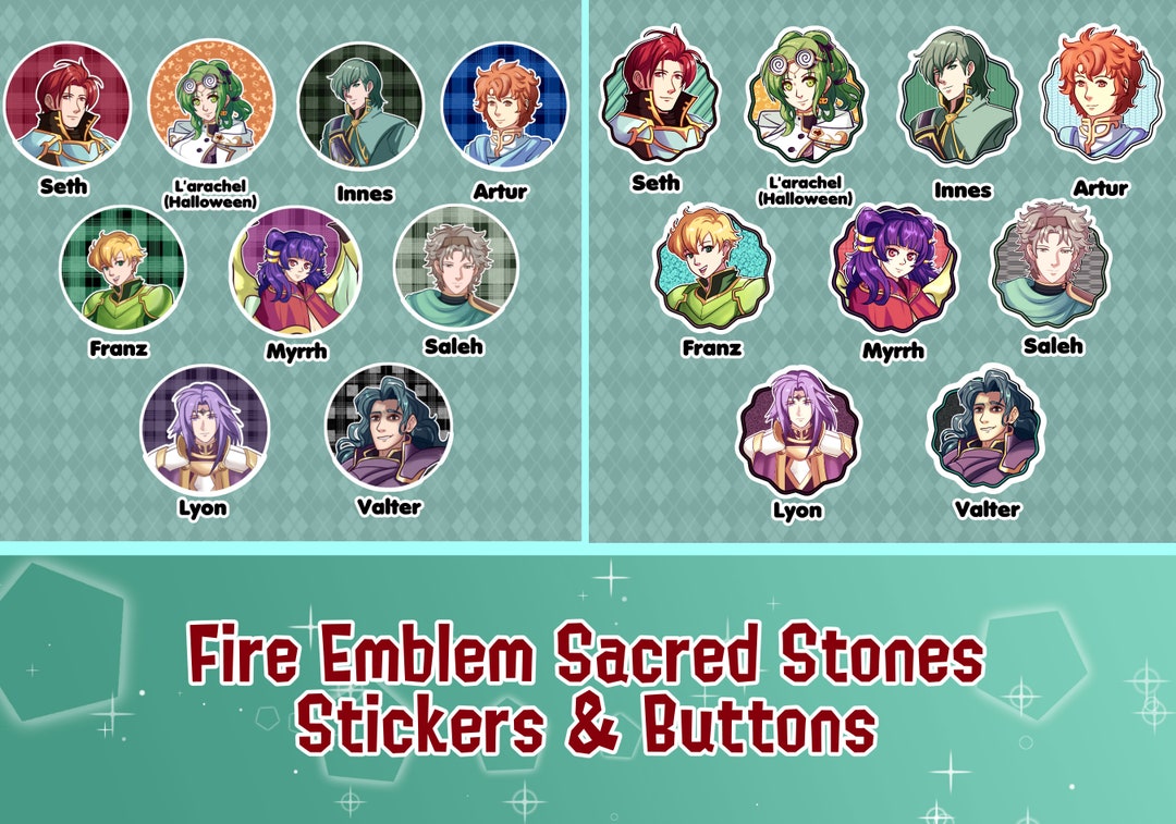 Fire Emblem Sacred Stones Buttons & Stickers Etsy