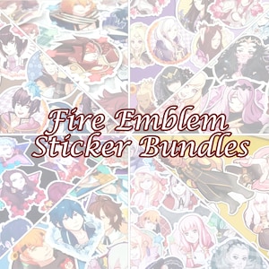 Fire Emblem Machen Sie Ihre eigenen Aufkleberpakete, Fire Emblem-Vinyl-Aufkleber, gestanzte Aufkleber