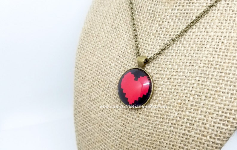 Undertale Soul Heart Necklace Determination Pendant Necklace Etsy