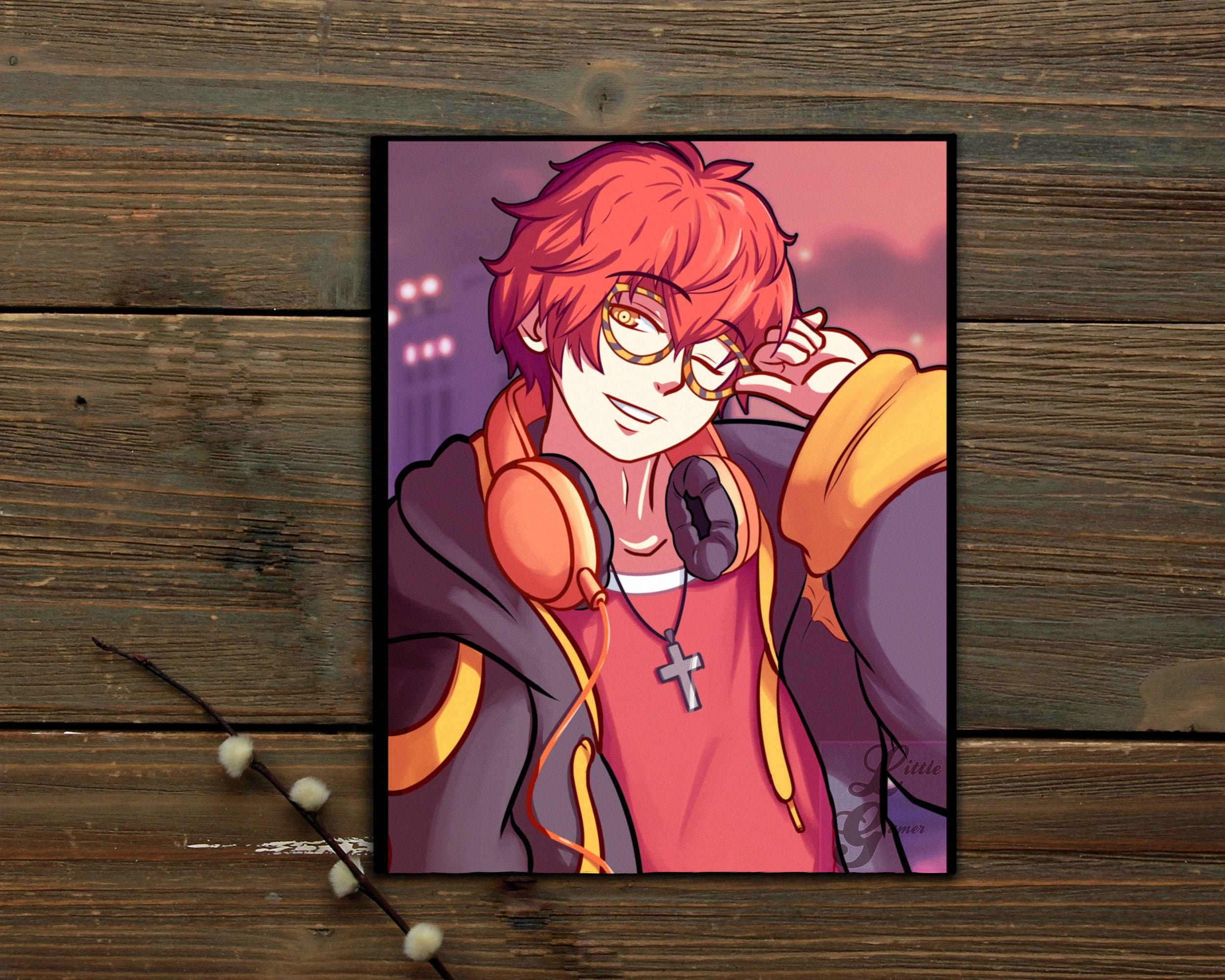 City Sunset 707 Mystic Messenger Print 707 Art Print Wall - Etsy