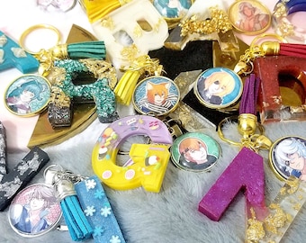 Fire Emblem Customizable Letter Keychains, Custom handmade gift, Fire emblem Series charms, Personalized Fire emblem gifts