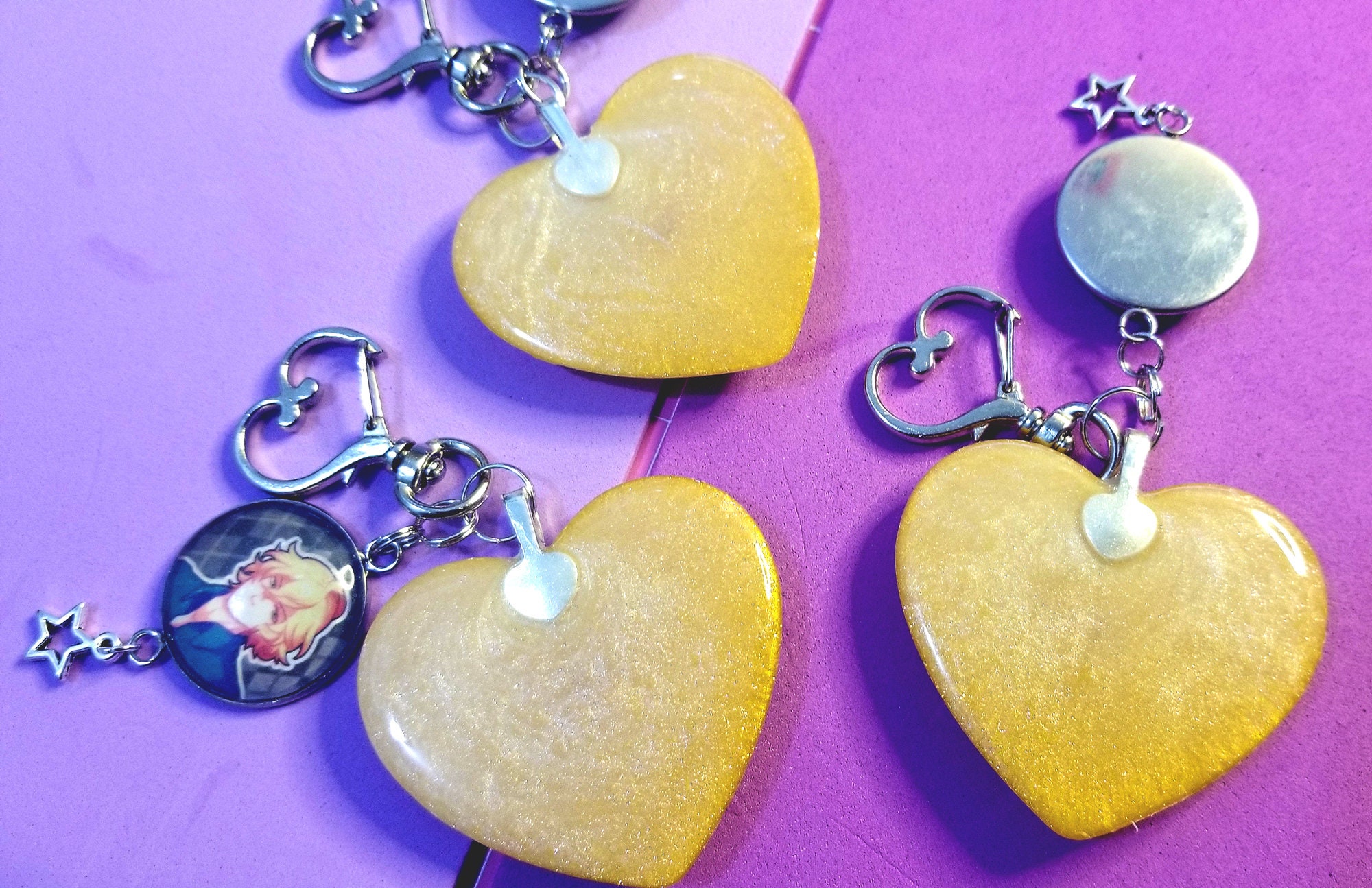 Uta No Prince Sama - Satsuki Resin Heart Keychain, Utapri Key