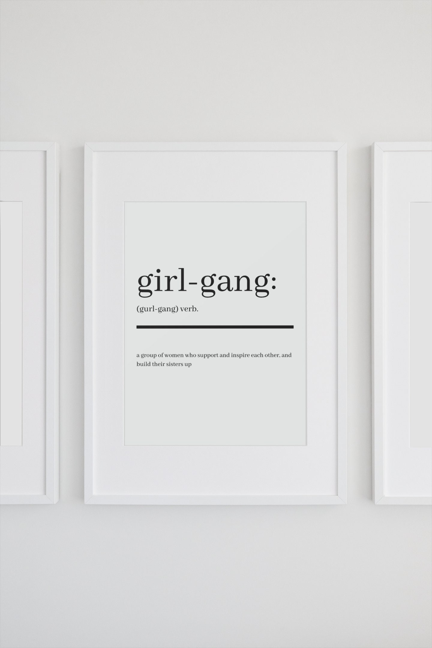 Definition Printable GirlGang Abstract Word Art Type Etsy