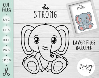 Download Baby Elephant Svg Etsy