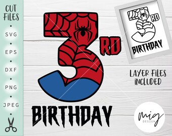Free Free 143 Spiderman Birthday Svg Free SVG PNG EPS DXF File