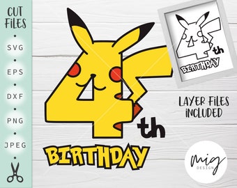 Download Pokemon Birthday Svg Etsy