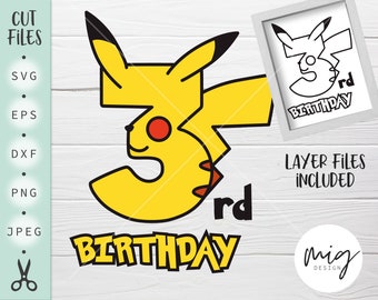 Download Pokemon Birthday Svg Etsy