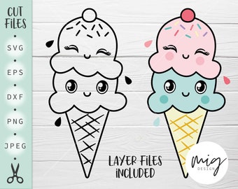 Download Sweet Ice Cream Svg Etsy