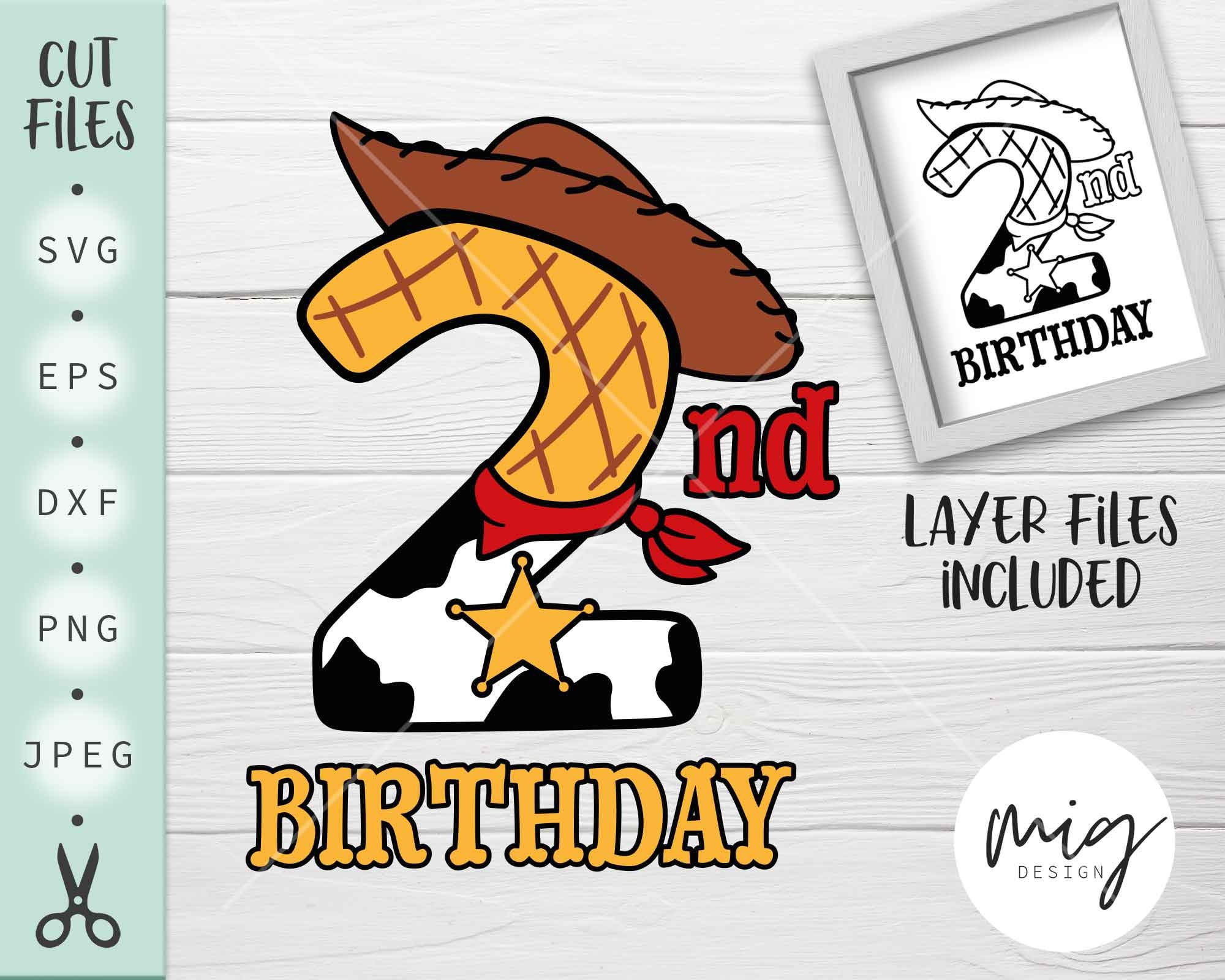 Download 2nd Birthday Woody Svg 2nd Birthday Toy Story Svg Two Woody Etsy