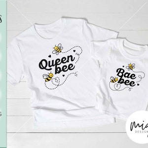 Queen Bee Svg Bee Svg Mommy and Son Mommy and Me Mommy and - Etsy