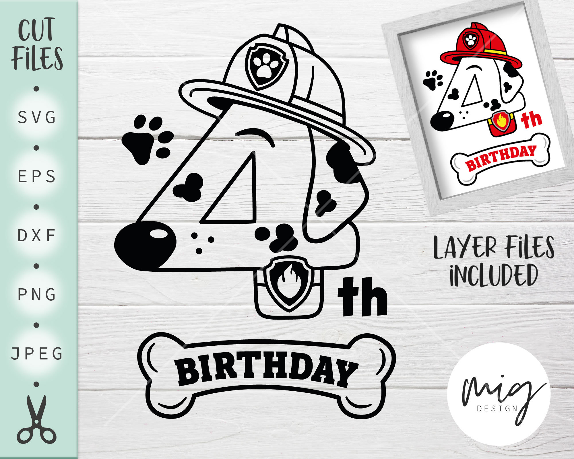 Paw patrol birthday svg free