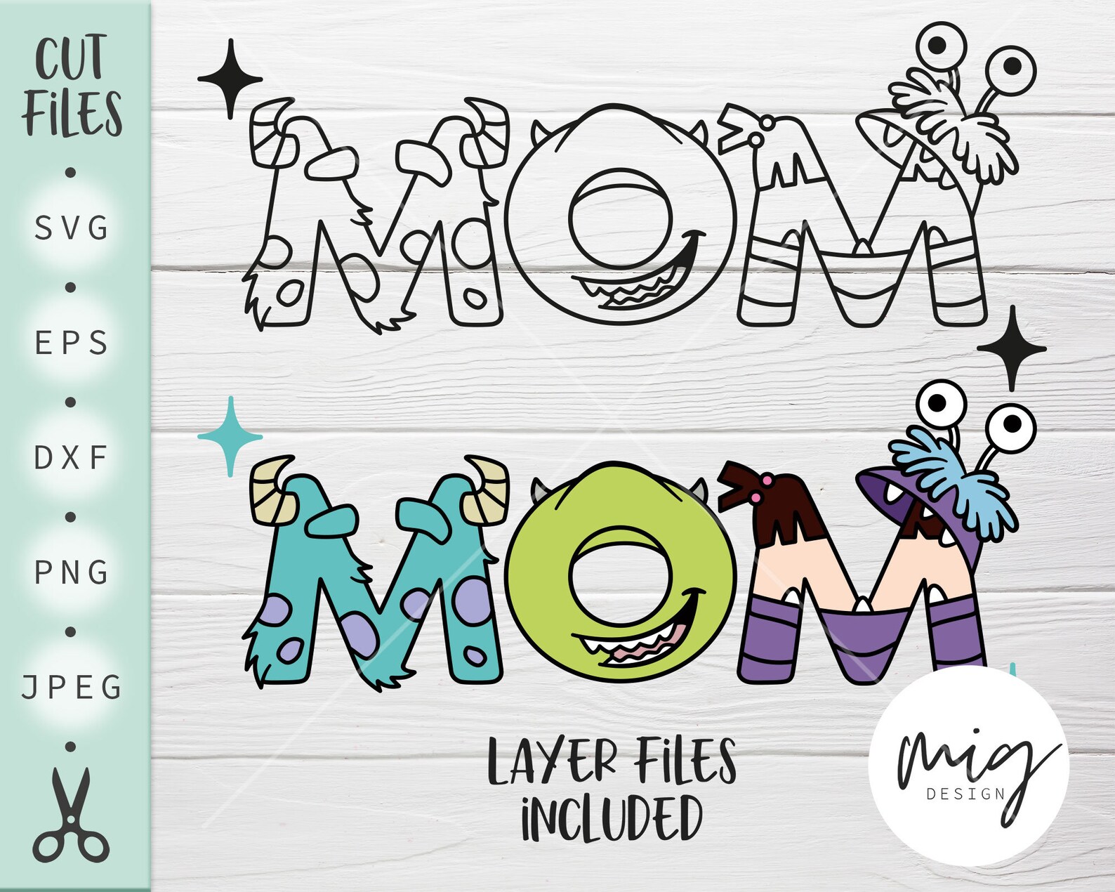 Monsters Birthday Svg Mom Monsters Svg Monsters Svg Mom - Etsy