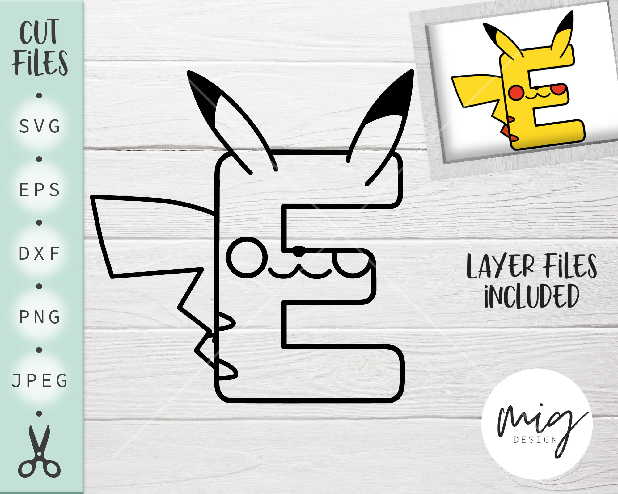 Letter Pikachu Svg Pokemon Letter Svg Pokemon Svg Pikachu Etsy UK