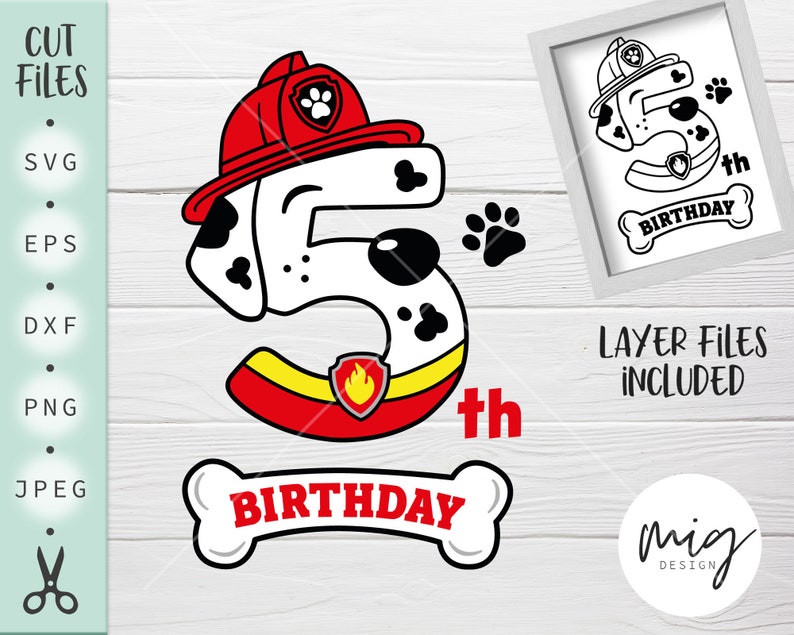 Download 5th Birthday Svg Paw Patrol Birthday Svg 5th Birthday Paw Patrol Svg Marshall Birthday Svg Marshall Five Svg Marshall Five Birthday Svg Clip Art Art Collectibles Jewellerymilad Com