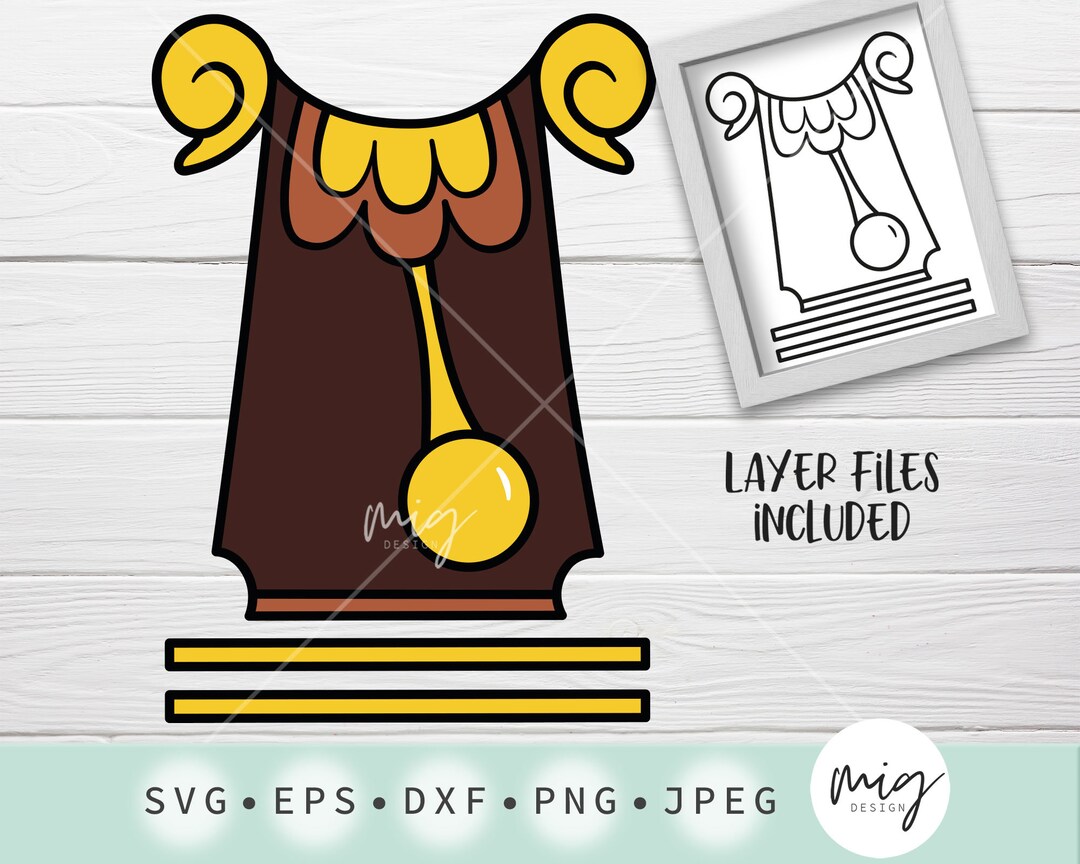 Clock Svg Clock Costume Loyal Majordomo Svg Din Don Svg Etsy