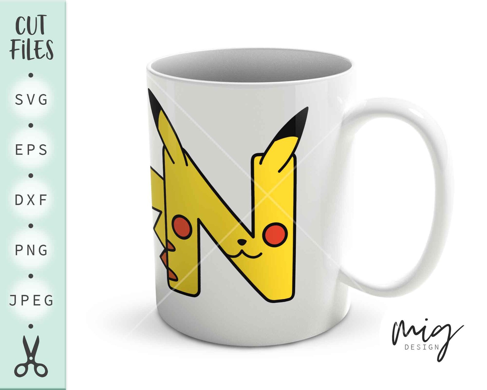 Letter Pikachu Svg Pokemon Letter Svg Pokemon Svg Pikachu Etsy