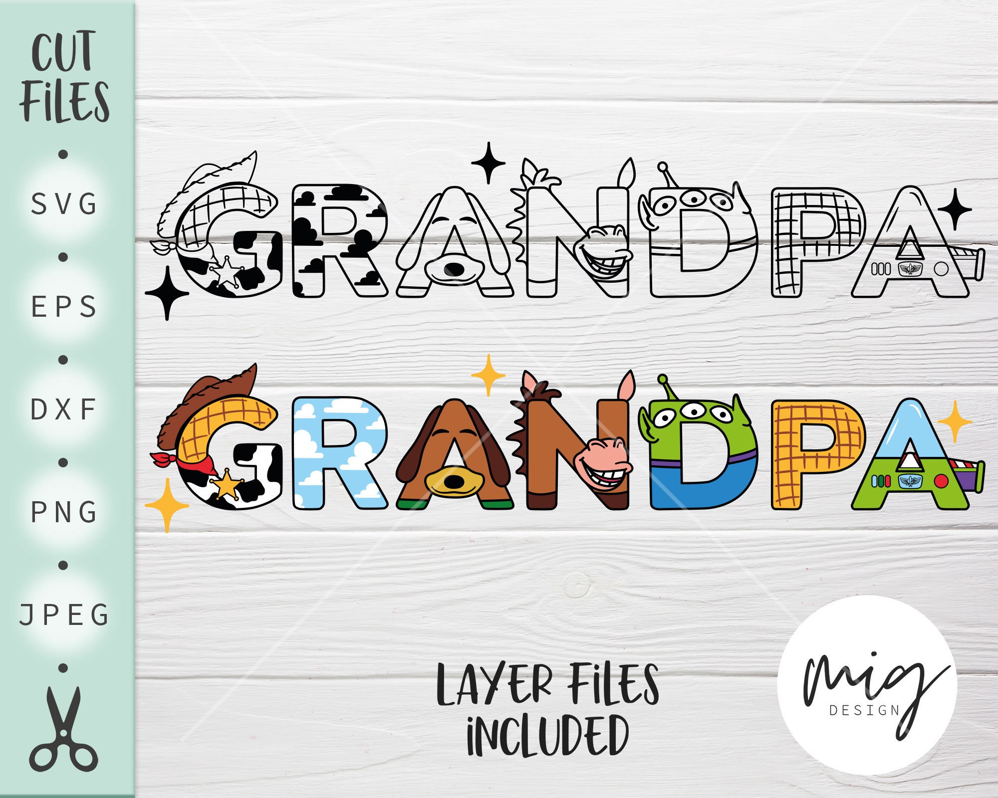 Cowboy Birthday Svg Grandpa Cowboy Svg Sheriff Grandpa Svg Etsy