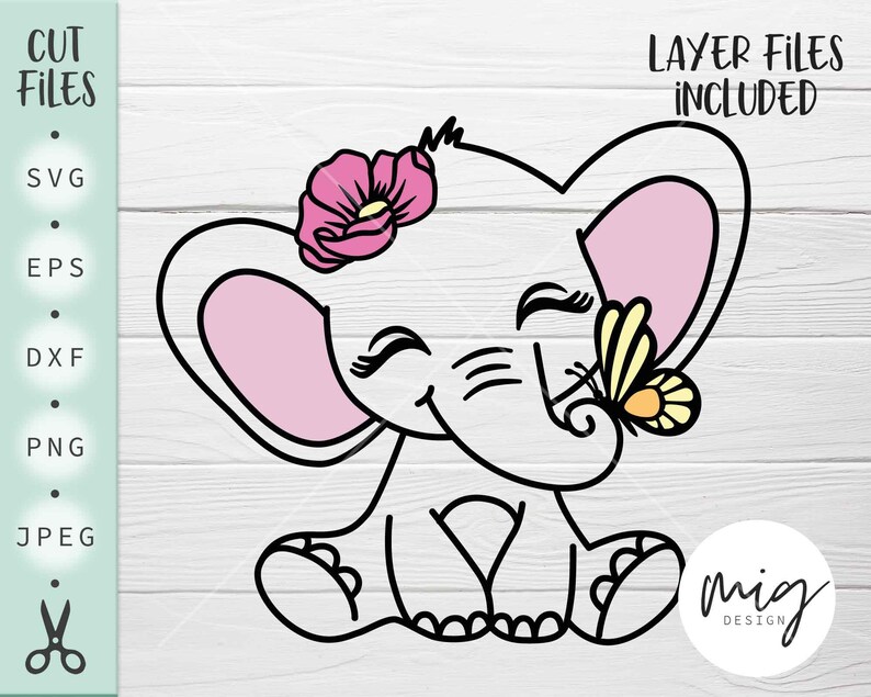 Download Art Collectibles Clip Art Cute Elephant Svg Baby Elephant Svg Instant Download Eps Cut File Silhouette Cricut Cute Baby Elephant Svg Floral Elephant Svg Dxf