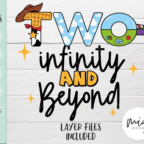 Two Infinity and Beyond 2nd Birthday Buzz Light Year TOY Etsy