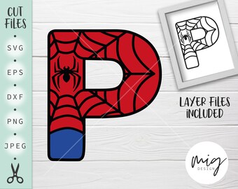 spiderman letter svg etsy canada