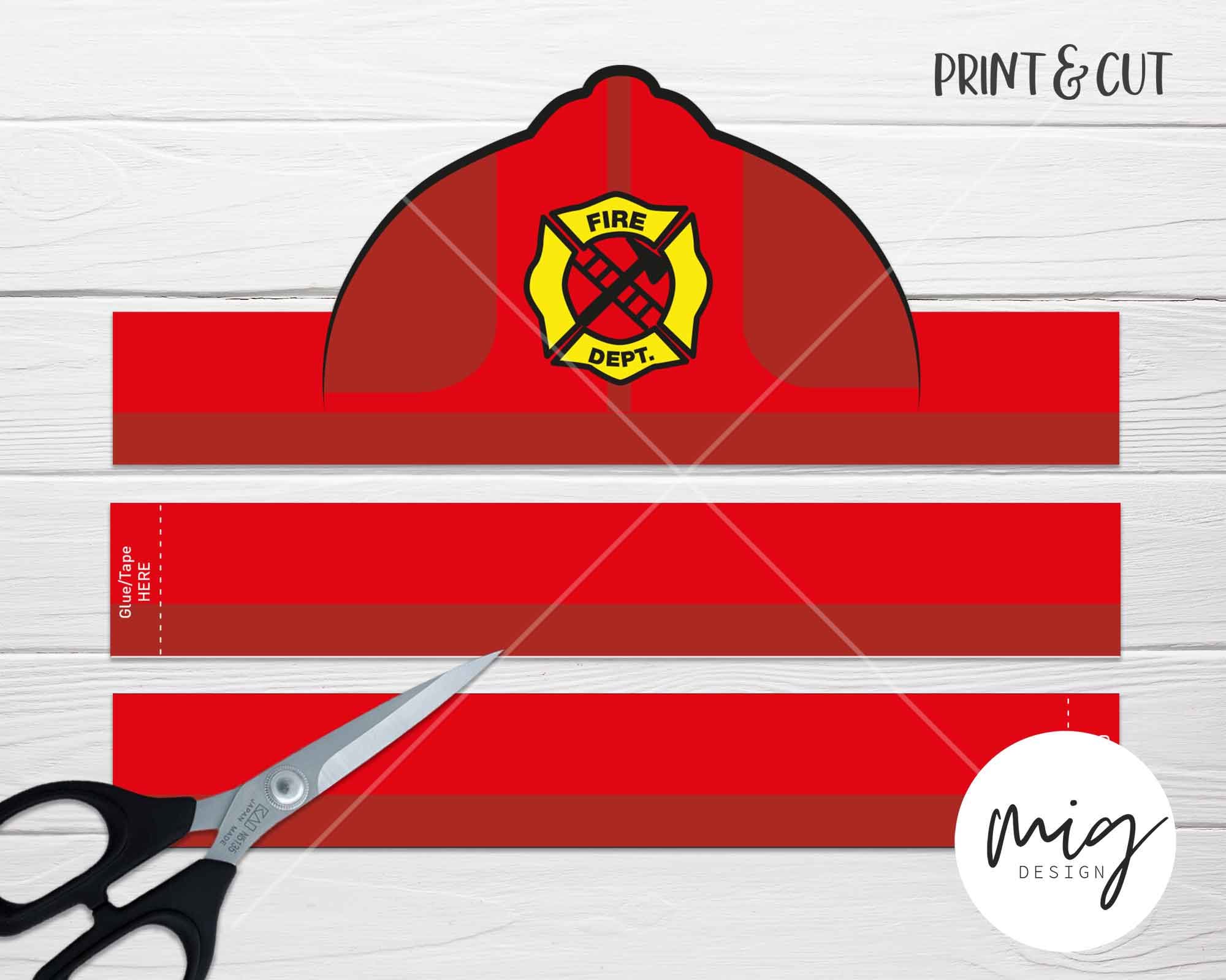 Fireman Hat Template Printable