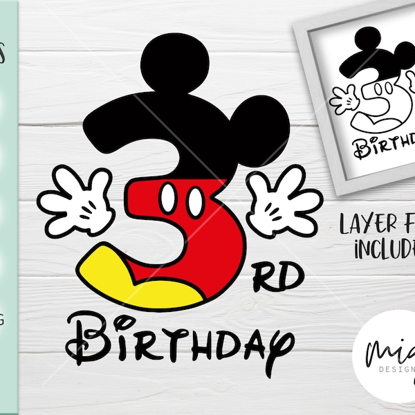 Mickey Mouse Birthday - Etsy