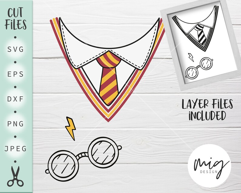 Download Clip Art Harry Potter Shirt Harry Potter Cut File Harry Potter Svg Carnival Harry Potter Costume Svg Harry Potter Glasses Harry Potter Tie Svg Art Collectibles