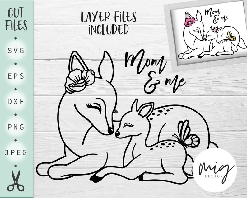 Download Family Deer Svg Dxf Silhouette Cricut Baby Deer Svg Cutfile Mom And Me Svg Instant Download Eps Floral Deer Svg Cut Deer Svg Clip Art Art Collectibles Vadel Com