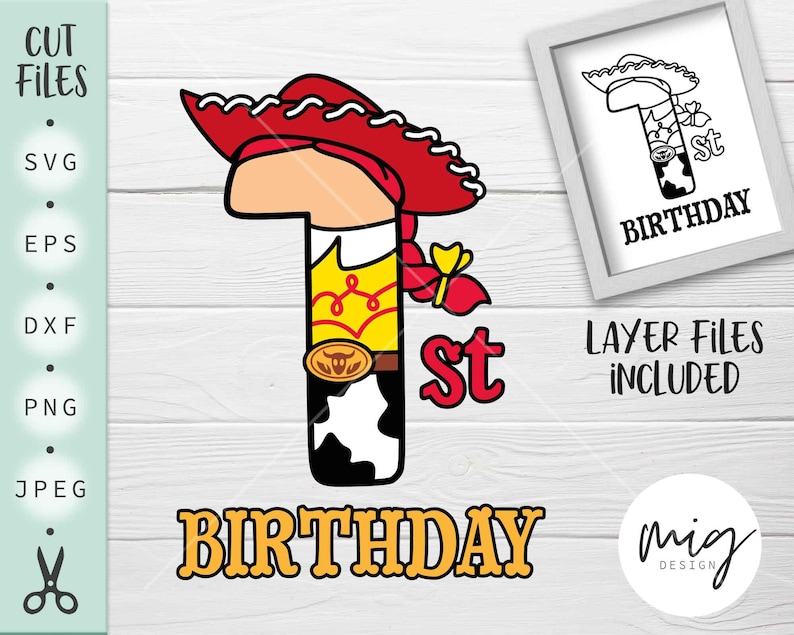 Download 1st Birthday svg One SVG Cowgirl One Birthday Jessie | Etsy