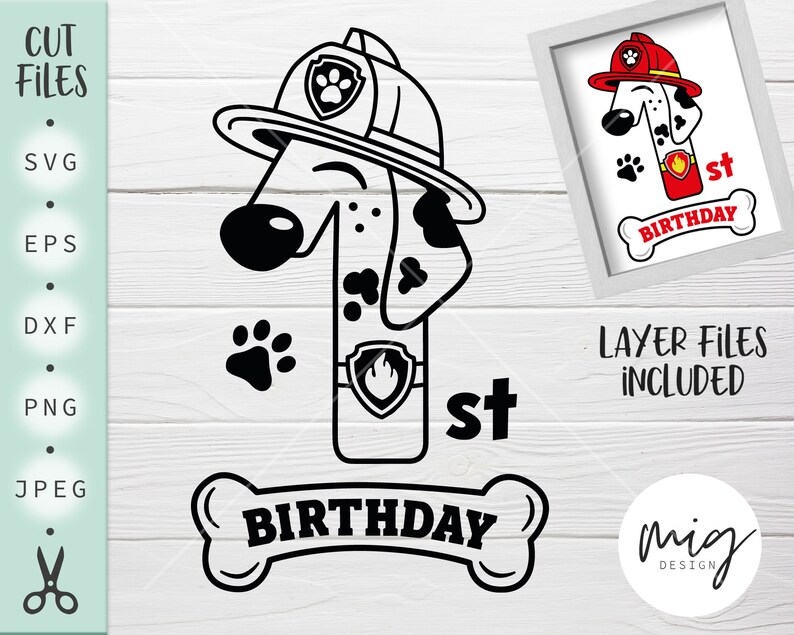 Download Marshall Birthday Svg Marshall One Birthday Svg Marshall One Svg 1st Birthday Svg 1st Birthday Paw Patrol Svg Paw Patrol Birthday Svg Clip Art Art Collectibles Kromasol Com