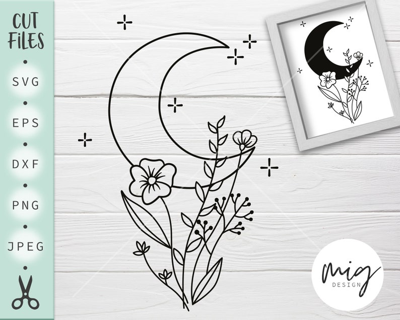 Free Free 163 Flower Moon Svg SVG PNG EPS DXF File