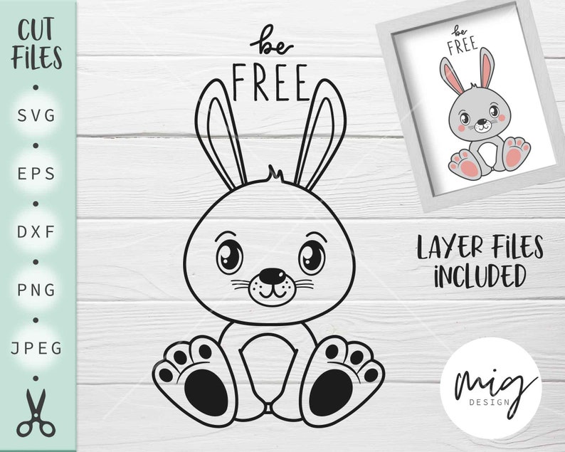 Download Instant Download Eps Cute Baby Rabbit Svg Cut File Baby Rabbit Svg Rabbit Svg Rabbit Silhouette Cricut Svg Dxf Be Free Svg Clip Art Art Collectibles