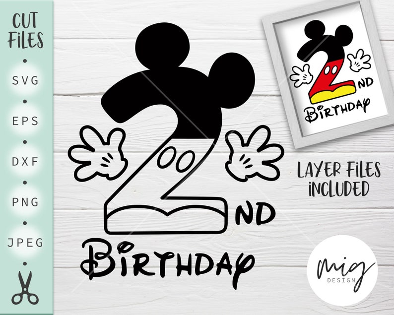 Download Art Collectibles Clip Art 2nd Birthday Mickey Svg Two Mickey Svg Mickey Birthday Svg Mickey Mouse Birthday Svg Mickey Two Birthday Svg 2nd Birthday Svg