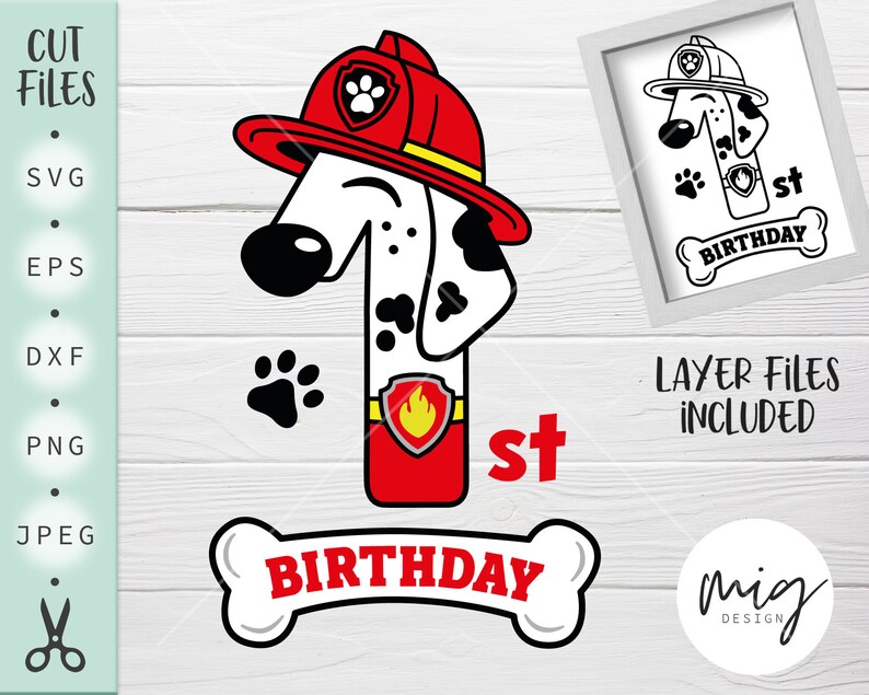 Download Marshall Birthday Svg Marshall One Birthday Svg Marshall One Svg 1st Birthday Svg 1st Birthday Paw Patrol Svg Paw Patrol Birthday Svg Clip Art Art Collectibles Kromasol Com