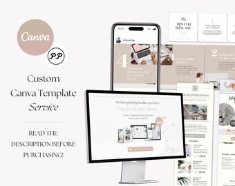 Custom Design , Personalized Template , Custom Templates , Personalized Canva Template *MESSAGE ME before purchasing*