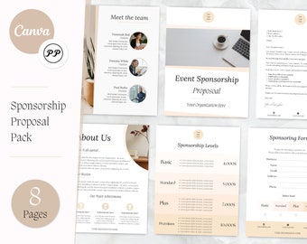 Nonprofit Event Sponsorship , Editable Infographic , Fundraising Flyer , Sponsor Levels , Non Profit Event , Canva Template