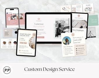 Custom Design Service , Custom Brand Kit Template , Custom Templates , Any Designs