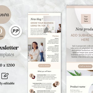 50 modelli Mailchimp , modello email Canva , modelli newsletter modificabile , modelli email marketing , modelli email Canva