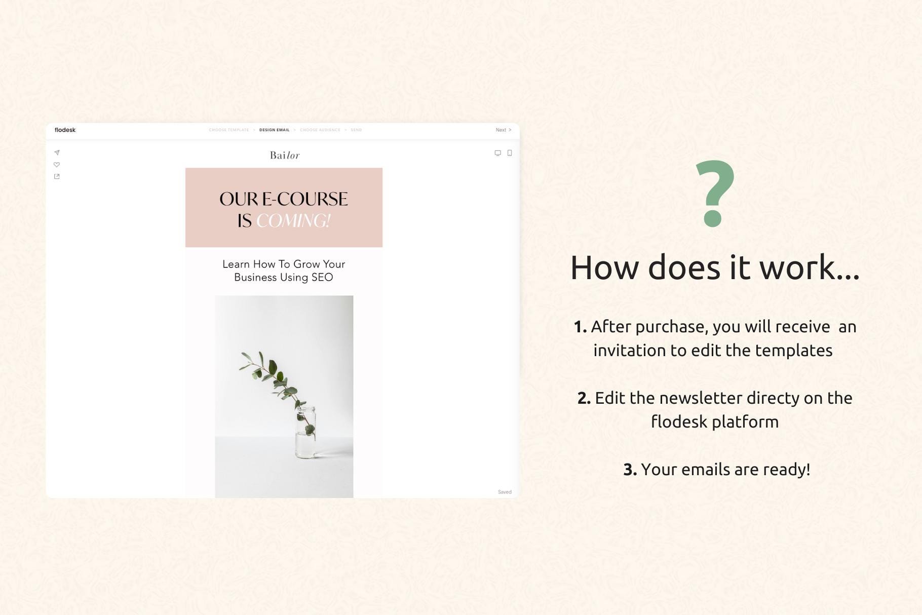 Flodesk Templates flodesk Email Template Editable Newsletter Flodesk Templates flodesk Email Template Editable Newsletter
