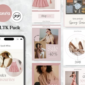 LTK Template , Liketoknowit Canva template pack , Social Media Template , Marketing , Content creator template , LTK post template