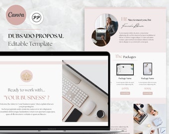 Modello di proposta Dubsado, Proposta modificabile Canva, Documento di proposta, Gestione progetto Dubsado