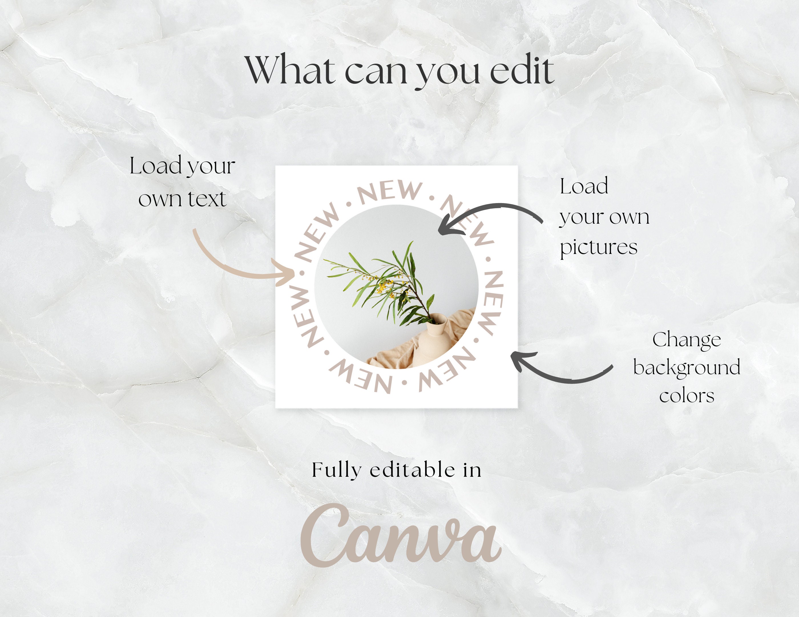 Etsy Shop Instagram Templates , Marketing Social Media Templates for