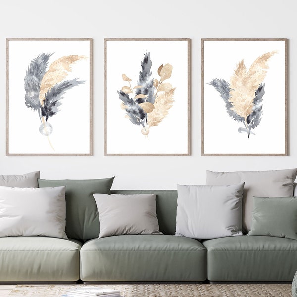 Pampas Framed Art Etsy