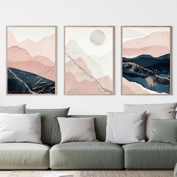 Navy Wall Art Etsy UK