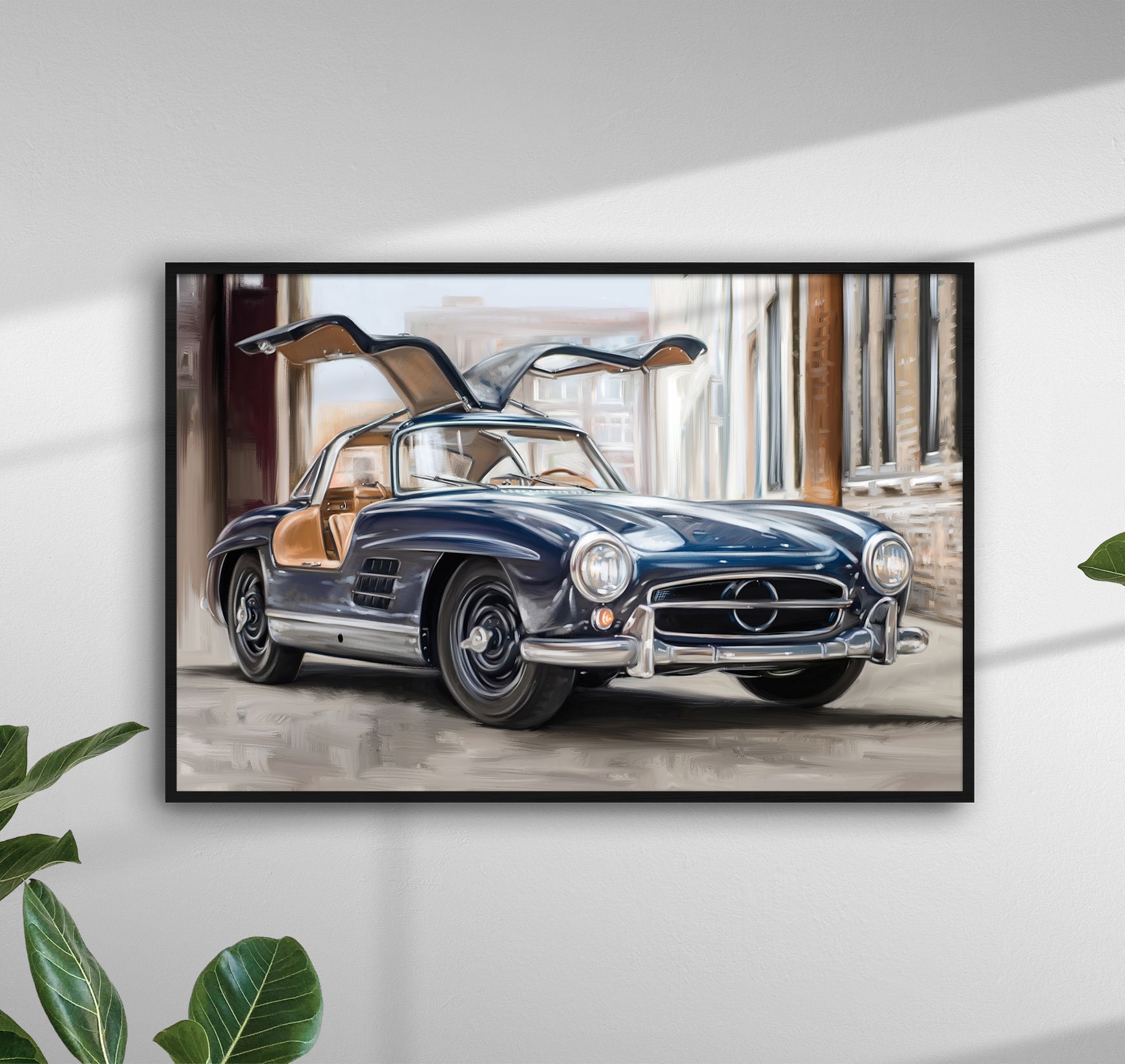 Print Framed Art, Wall Art, Poster, Art, 300SL - Car Car Mercedes Mercedes Print, Etsy