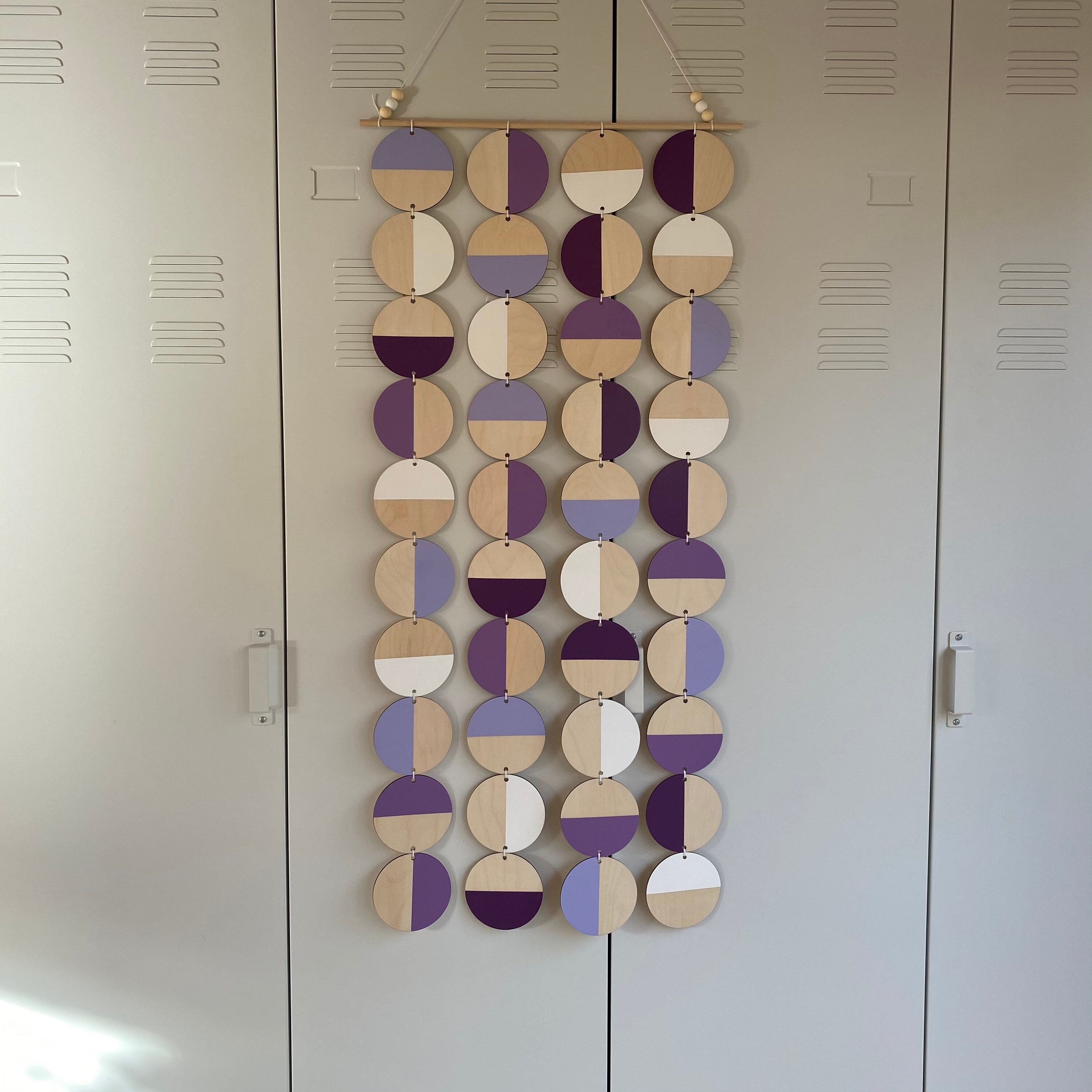 Purple Wall Art Large Wall Decoration Purple Geometric Art Huge Wall