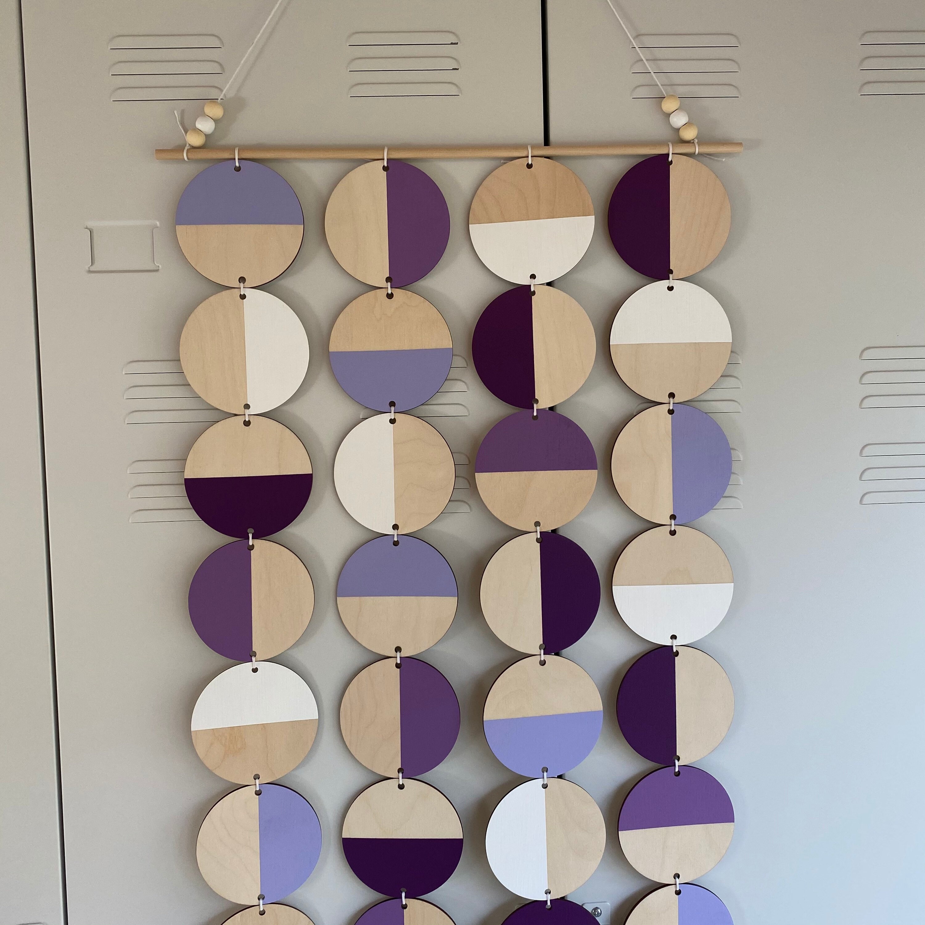 Purple Wall Art Large Wall Decoration Purple Geometric Art Huge Wall