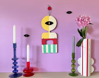 Pop-art aan de muur: levendig maximalistisch decor multiplex