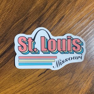 Waterproof St Louis Missouri Sticker - St Louis Arch Gift Sticker ...